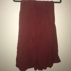 NWOT Front Button Midi Skirt